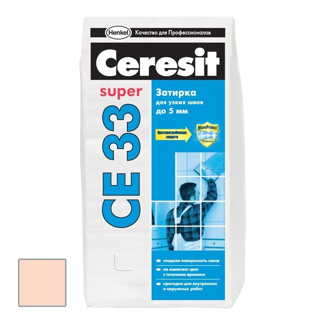 Затирка Ceresit CE 33 Super Роса 2 кг