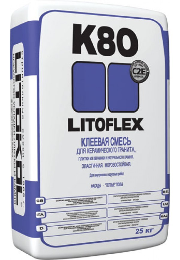 Плиточный клей Litokol K80 25 кг